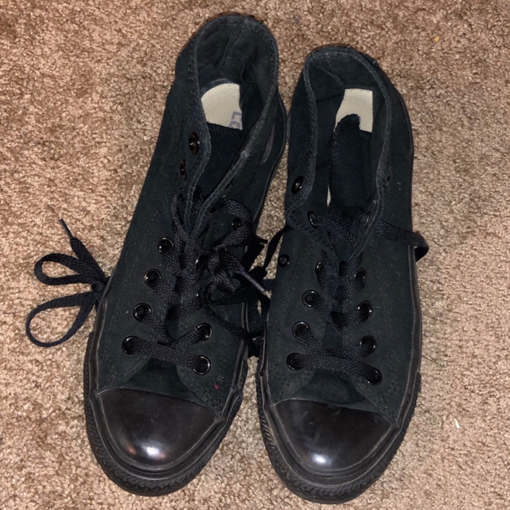 Converse black high tops